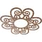 Ekena Millwork Cohen Wood Fretwork Pierced Ceiling Medallion, Walnut, 32"OD x 11"ID x 3/8"T CMWP32X32X0375COWA - alternate 5